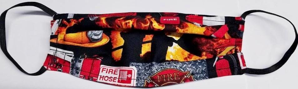 Flames  Face Mask  Made in USA of 100% Cotton